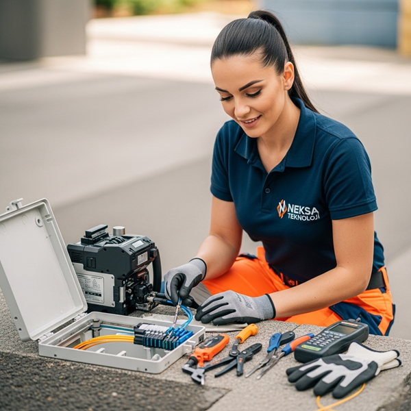 Fiber Kablo Ek Yapma 14 Fiber Kablo Ek Yapma